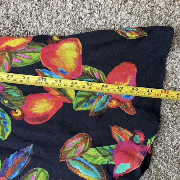 Farm Rio True Genuine Wrap Multicolor Cashew Mini Summer Vacation Dress xs - Picture 8 of 9